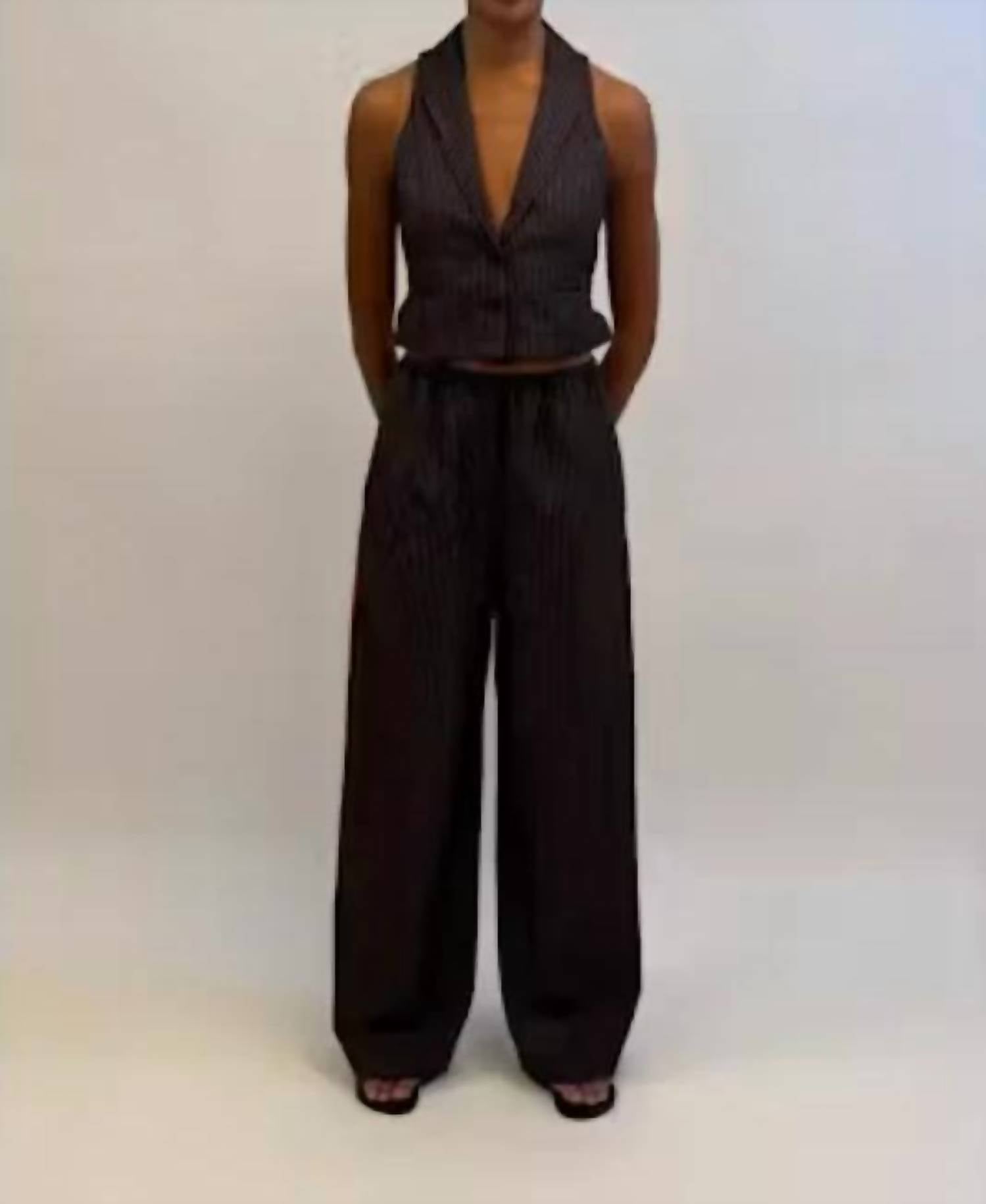 Rosie Assoulin - High Line Pinstripe Twill Pant