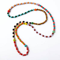 Sa Collective - Women's Long Colorful Beaded Necklace