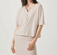 Splendid - Brooke Stripe Short Sleeve Top