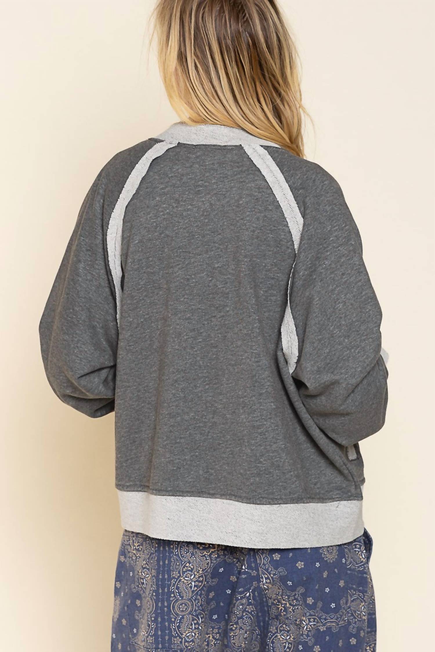 Pol - French Terry Baseball Jacket