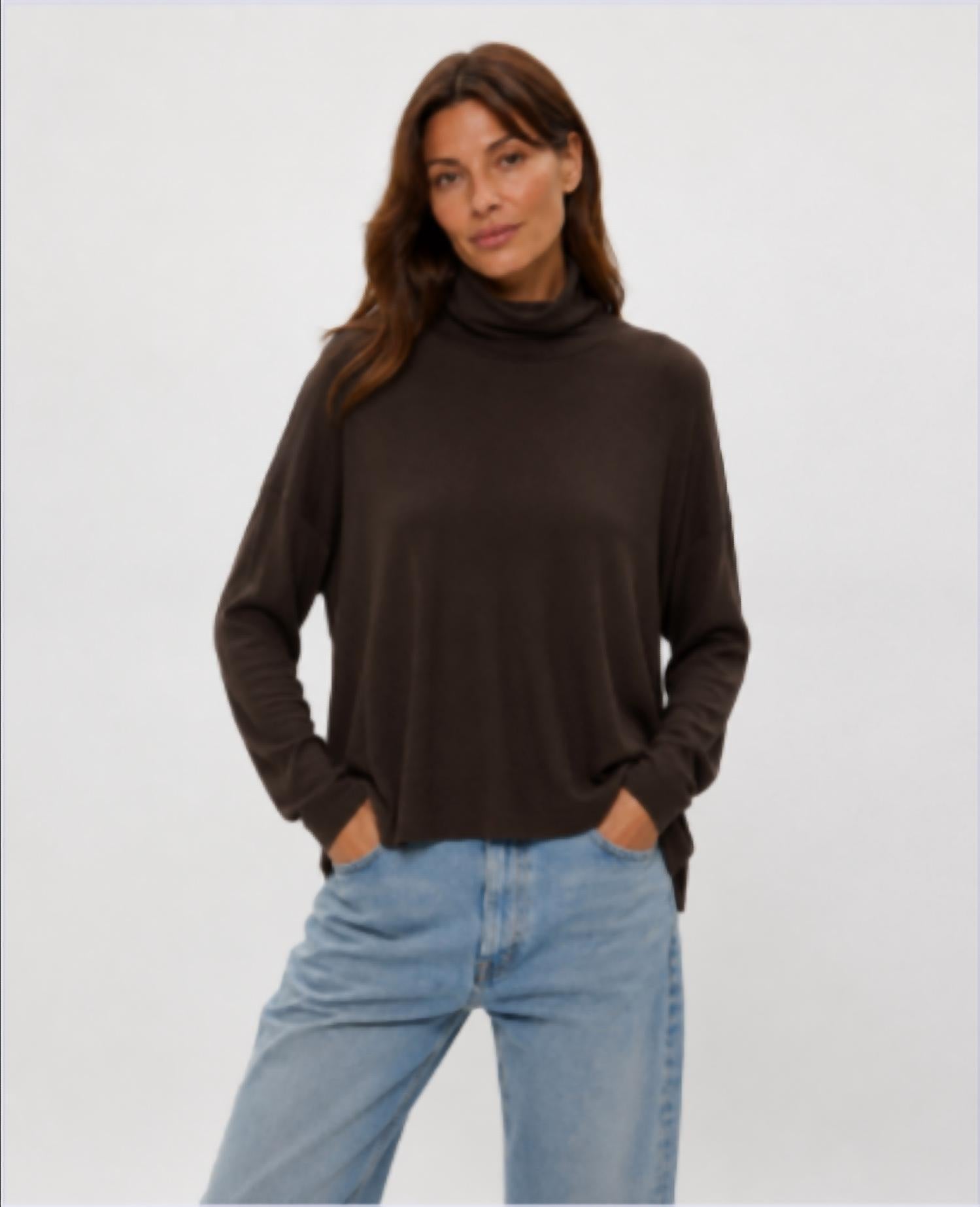 Michael Stars - Ryan Eco Rib Turtleneck Top