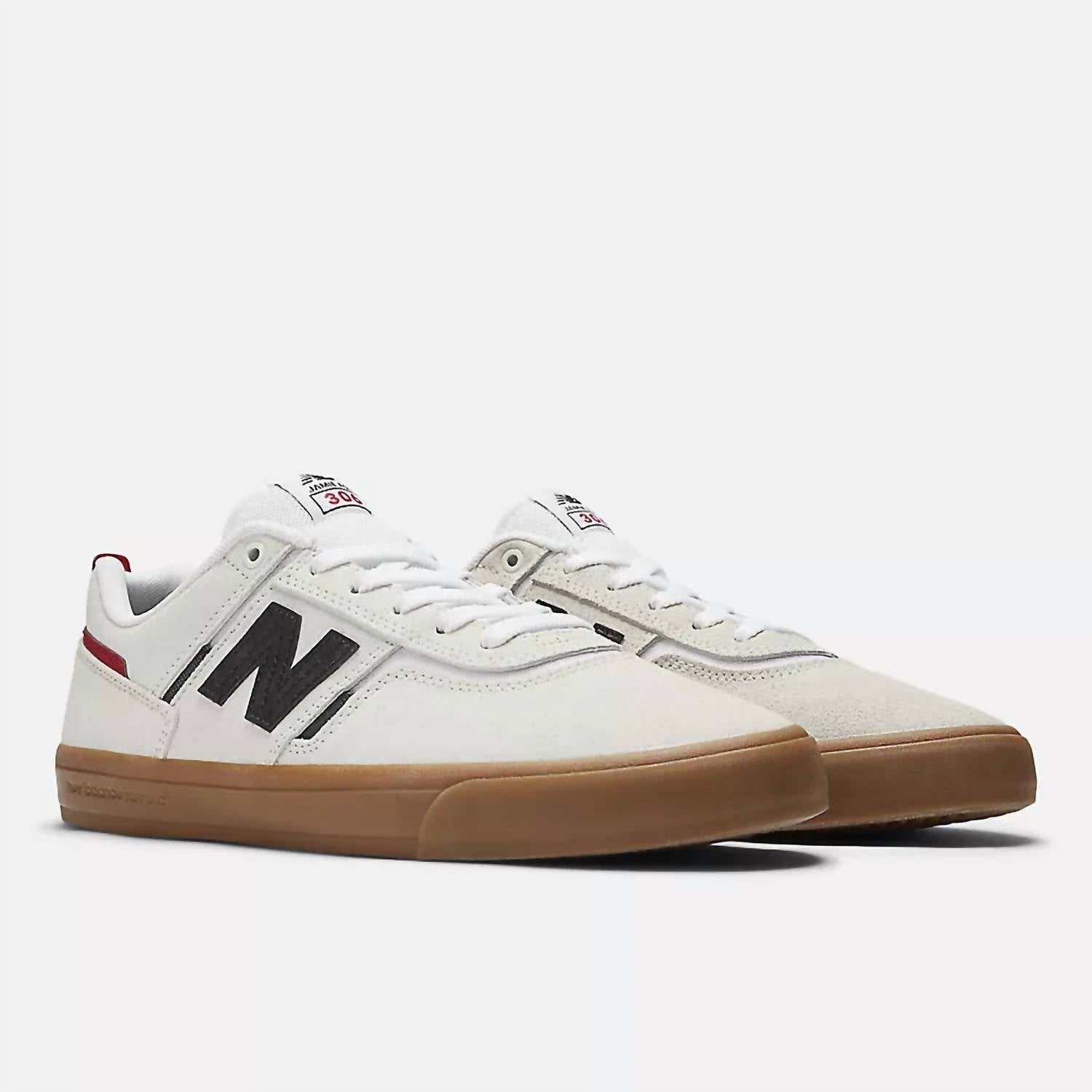 New Balance Men's Jamie Foy 306 Shoes in sea salt with black w gum - men's sneaker - detail view
