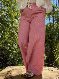 Cozy Co. - Stripe Wide Leg Pant