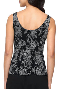 Alex Evenings - Women's Two Piece Twinset Scoop Neckline Sleeveless Tank Top And Jacket