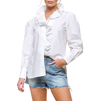 Cezele - Ruffle Long Sleeve Top