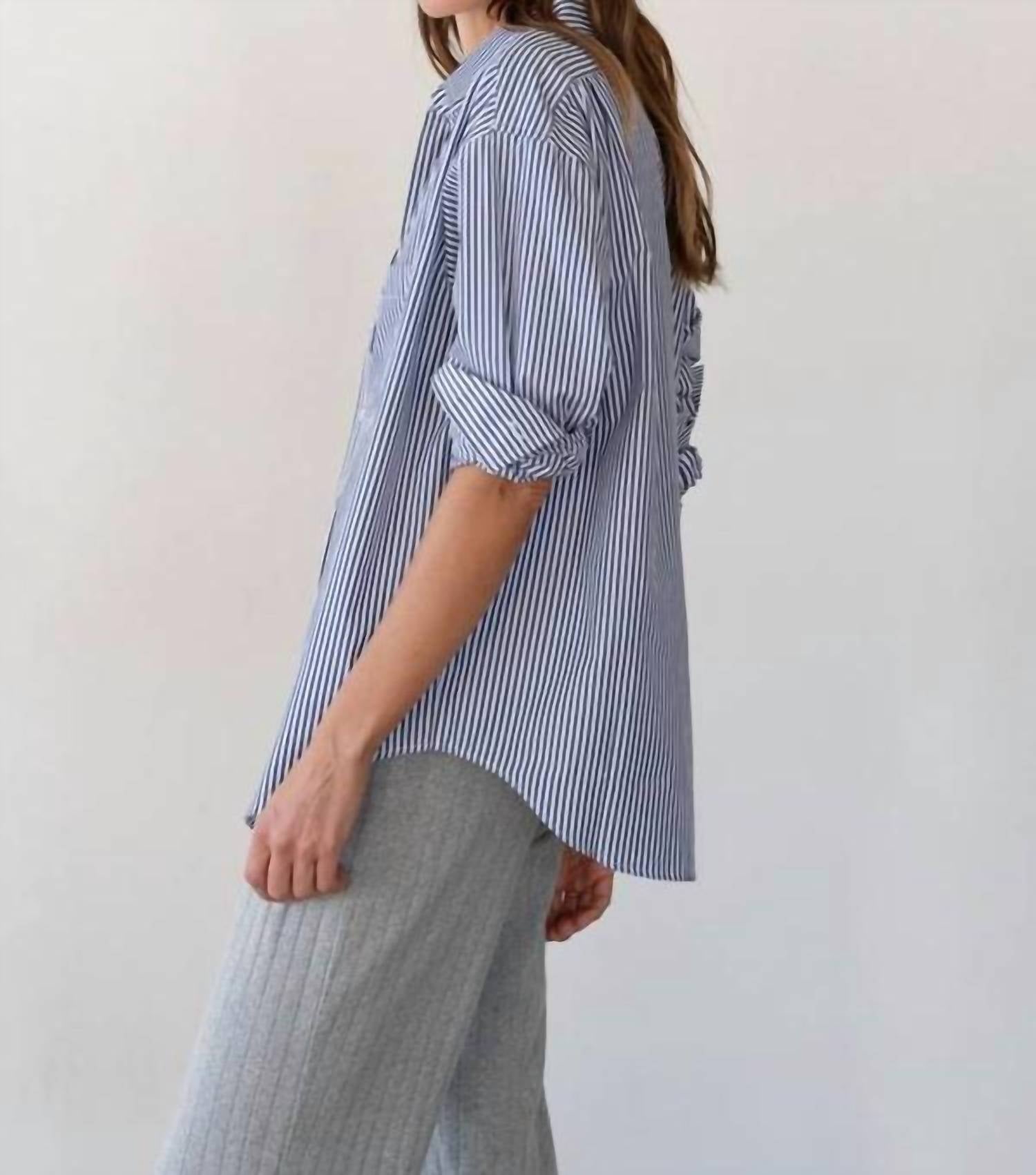 Donni. - STRIPE POP SHIRT