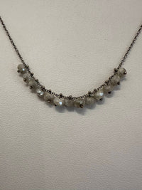 Carol Workinger Studio - Clusters Pinned On Oxi Chain Necklace - 28"