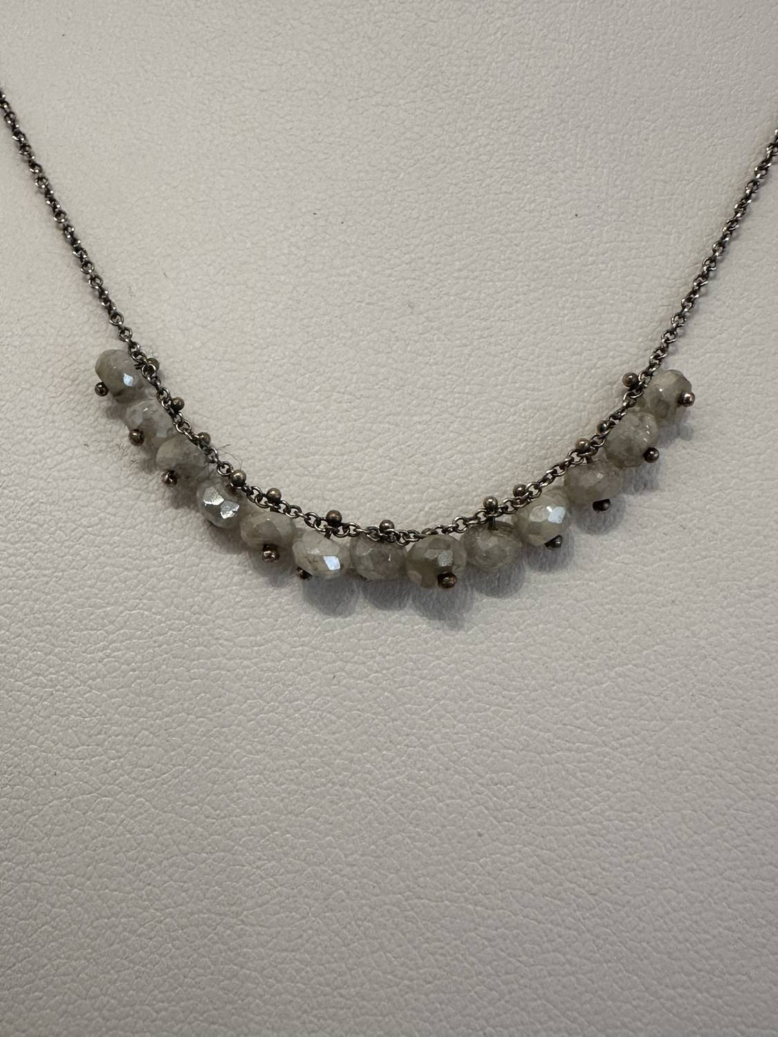 Carol Workinger Studio - Clusters Pinned On Oxi Chain Necklace - 28"