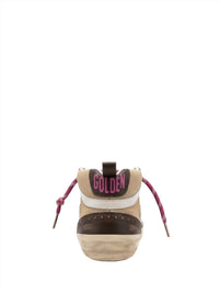 GOLDEN GOOSE Women's Mid Star Sneakers in brown beige white - women's sneaker - view 4