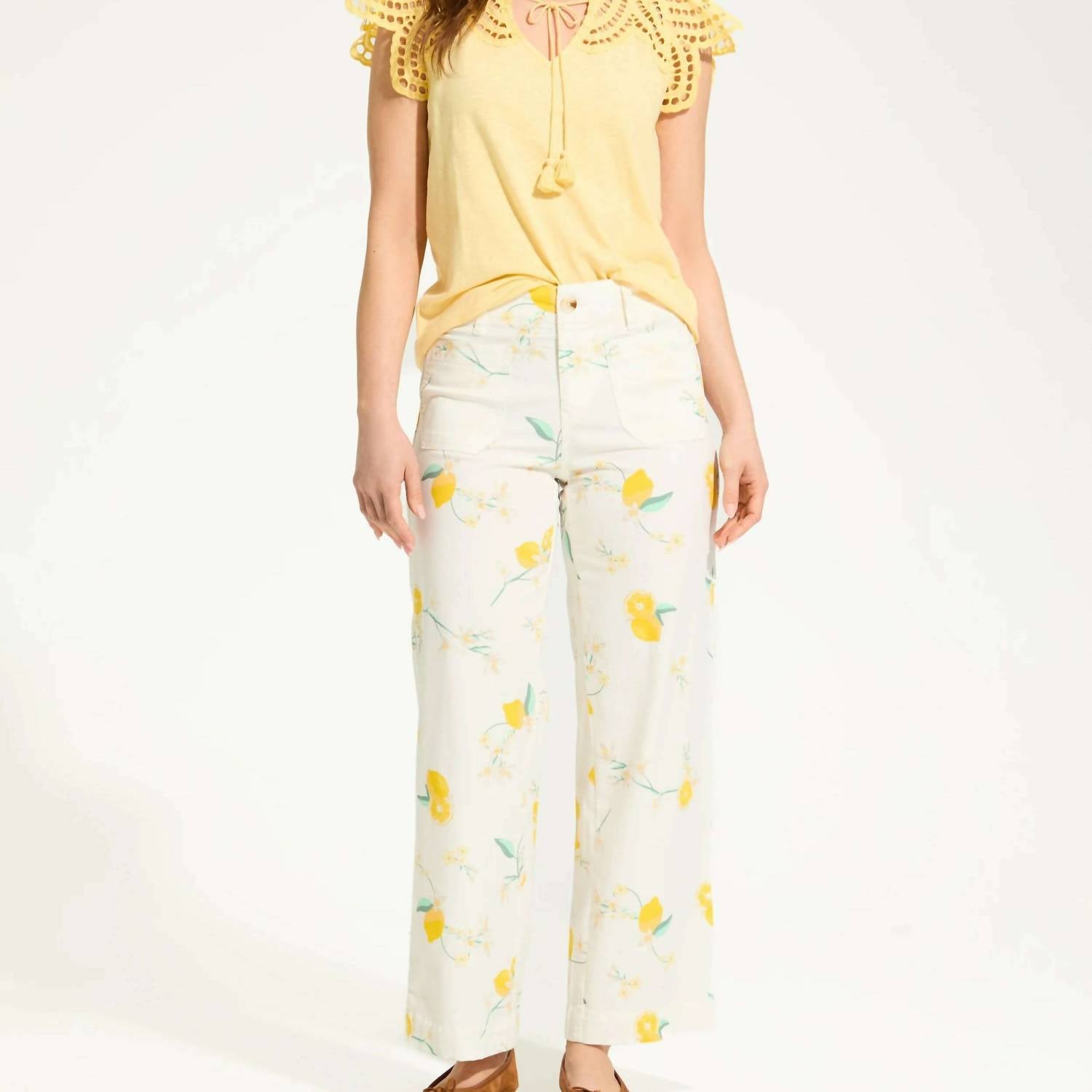 Fdj - Olivia Wide Ankle Pants
