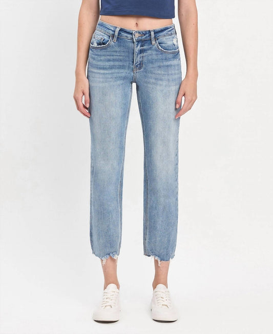 Lovervet - Mid Rise Crop Regular Straight Jeans