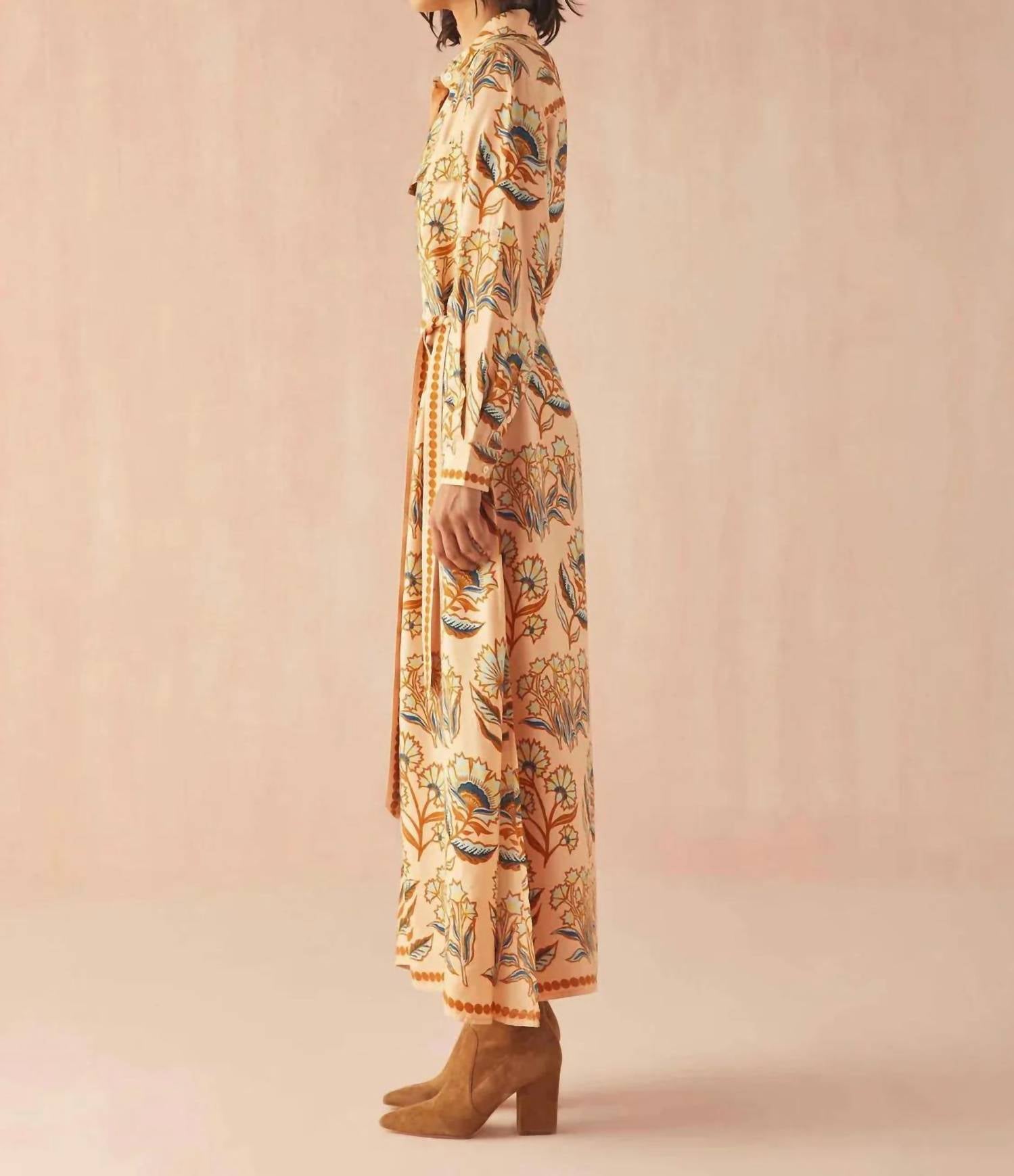 Omika - Aleena Butternut Palma Maxi Dress