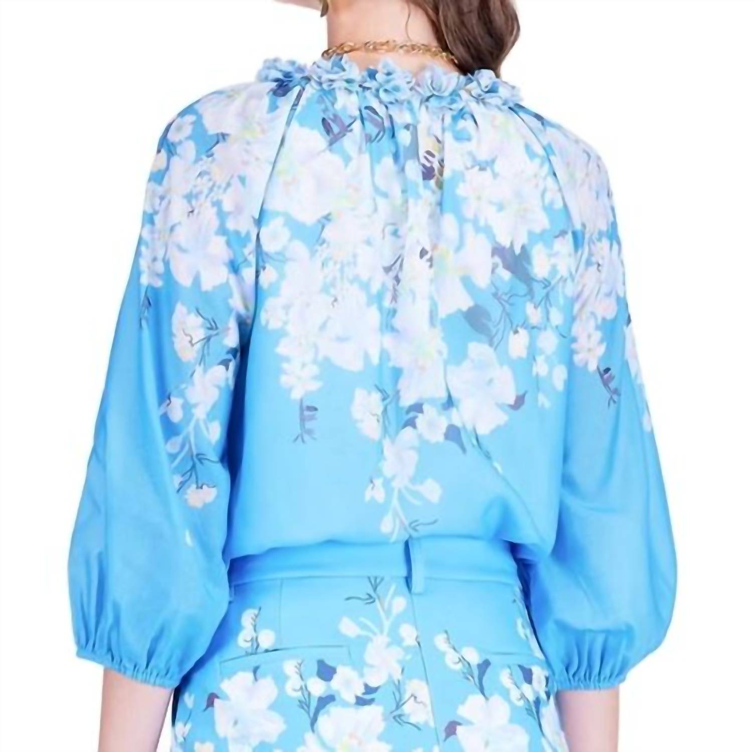 Jade - Dimensional Flowers Top
