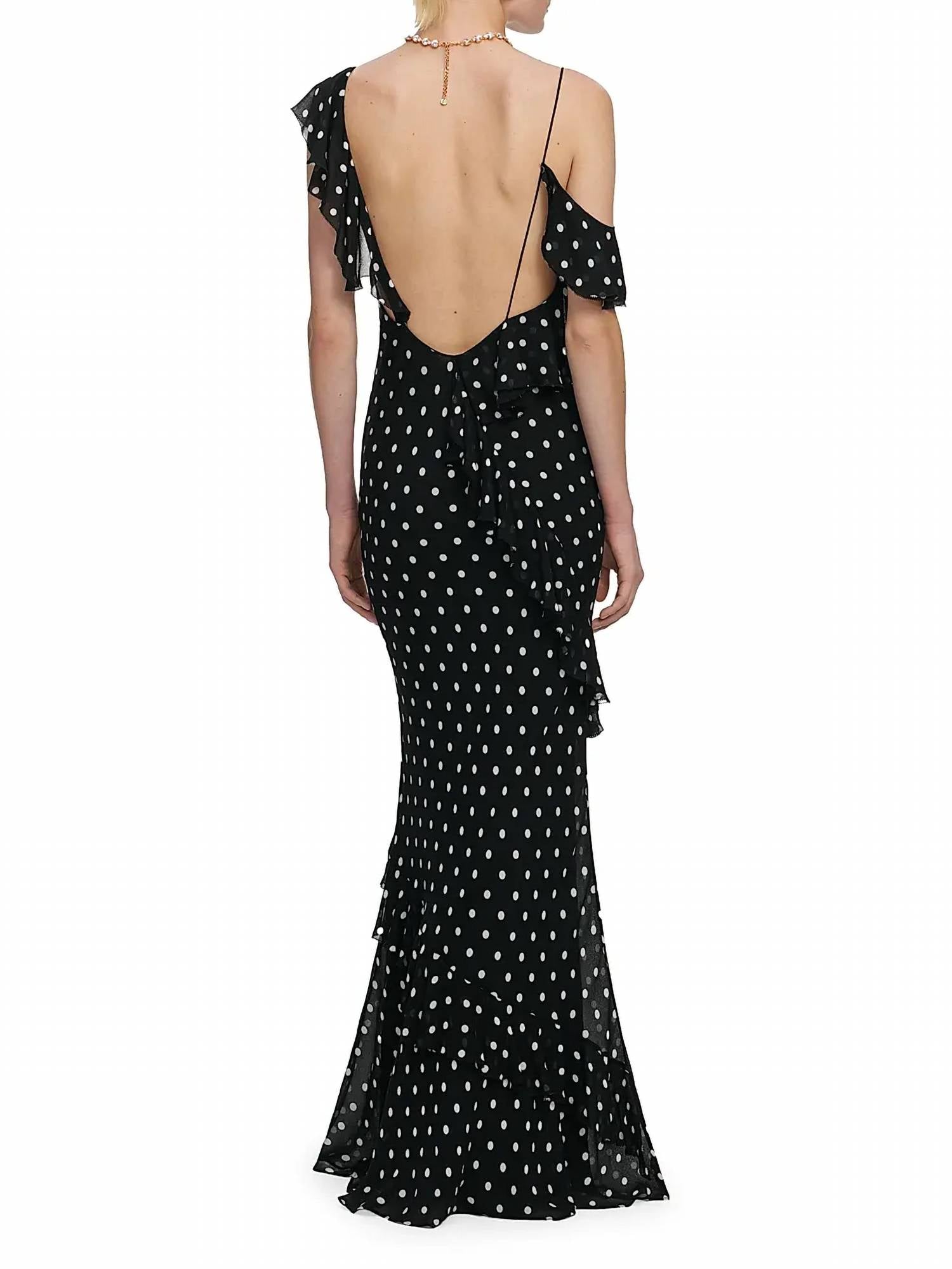 Self-Portrait - Polka Dot Maxi Gown
