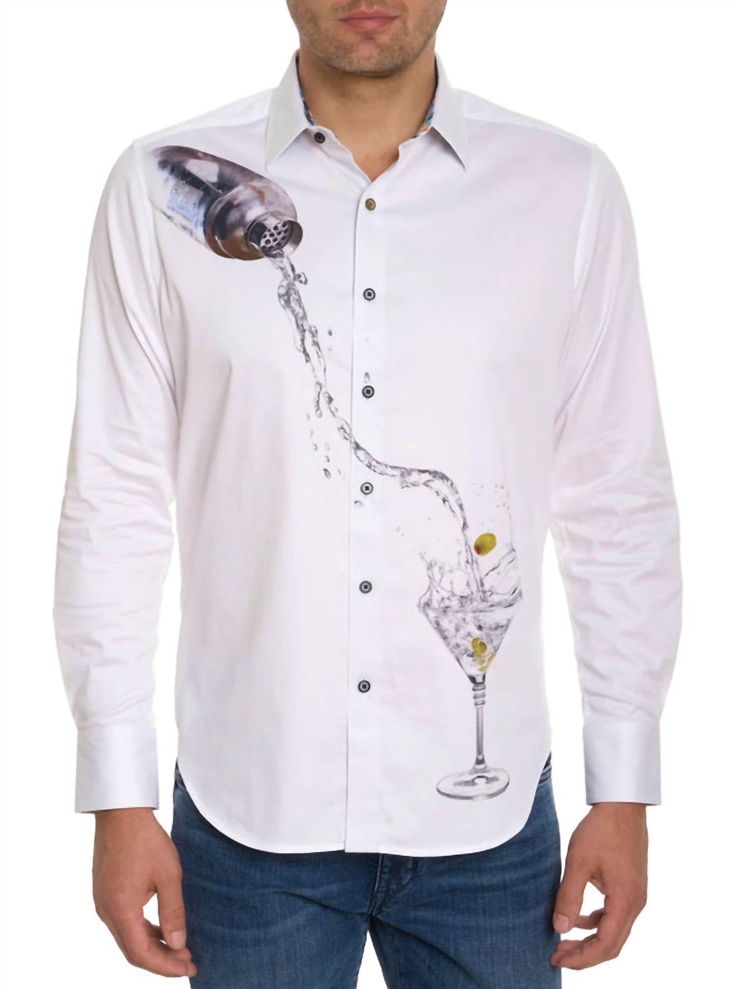 Robert Graham Moxy Long Sleeve Shirt in white - men's shirt