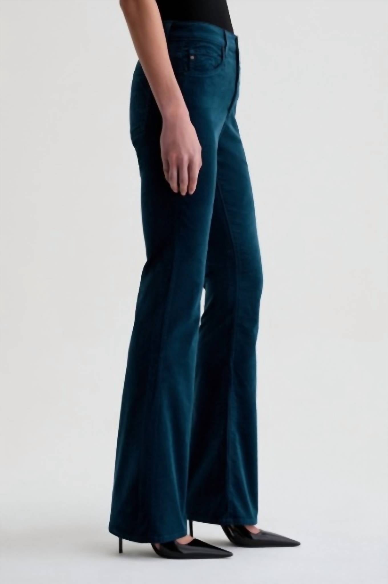 Ag Jeans - Farrah Velvet Mid-rise Boot Pant
