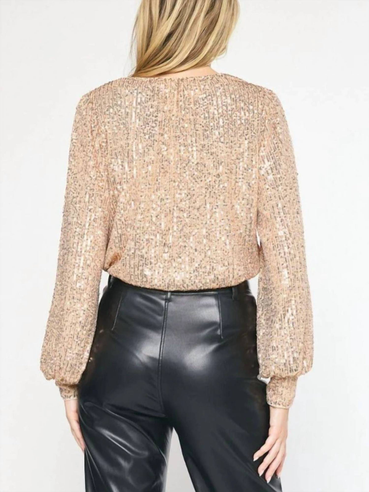 Entro - Sequin Long Sleeve Bodysuit