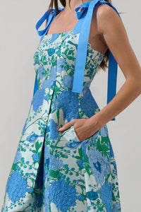 Sugarlips - Willa Floral Dina Pleated Midi Dress