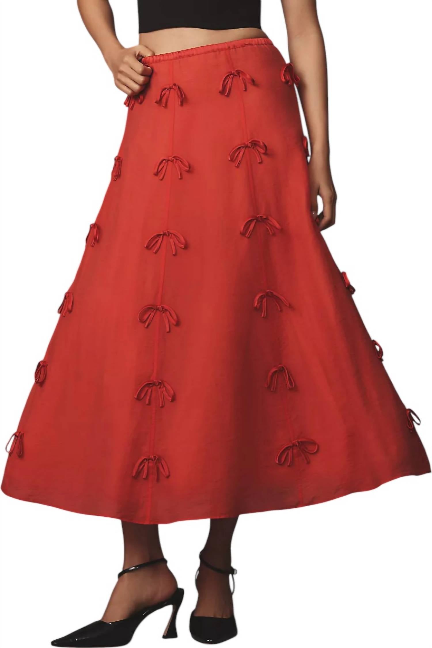 Hope For Flowers - Bow Applique Skirt