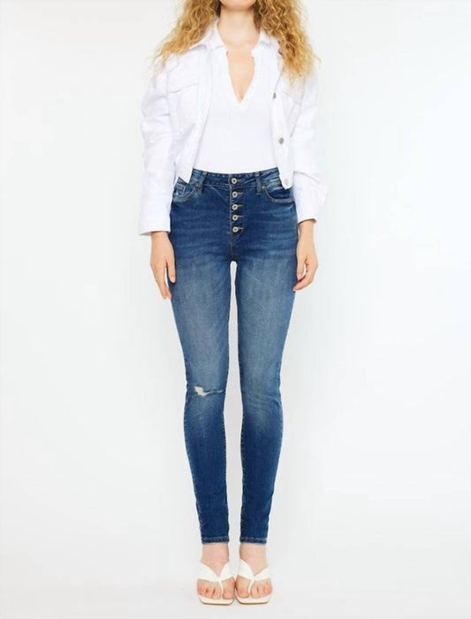 Kancan - Women's Jolie Fly Curvy Super Skinny Jeans