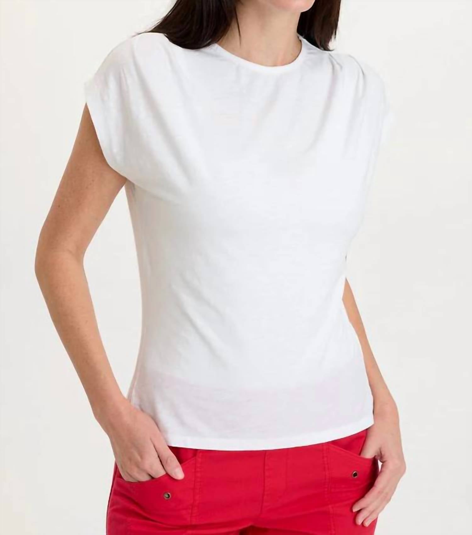 Xcvi - Arwen Soft Jersey Mock Neck Tee