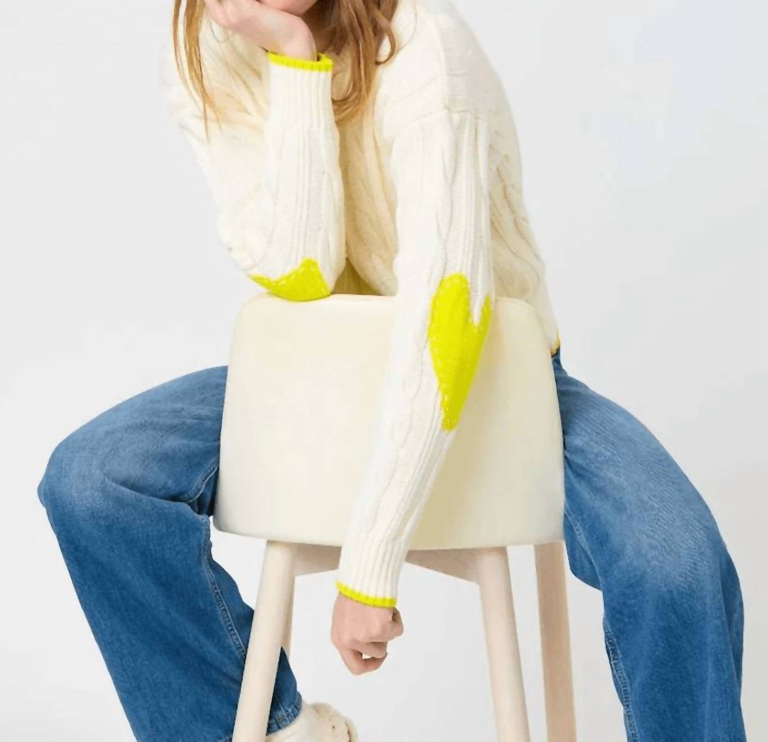 Kerri Rosenthal - Maxwork Cable Crew Neck Sweater