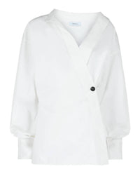 Salvatore Ferragamo - Women's Asymmetric Cotton Dress Shirt