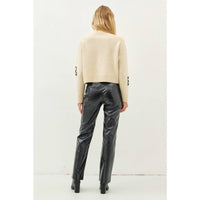 Idem Ditto - Metallic Straight Leg Pants