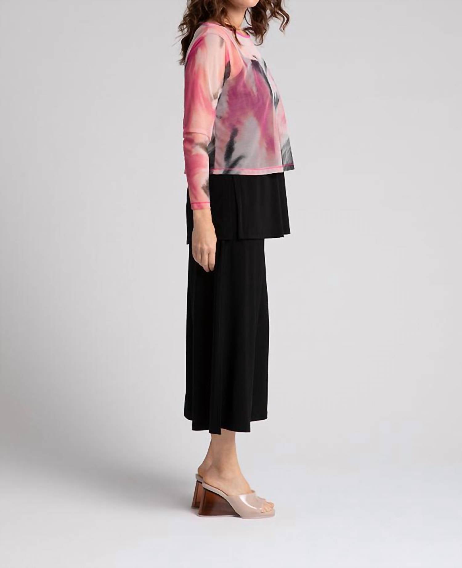 Sympli - Mesh Go To Cropped T Top