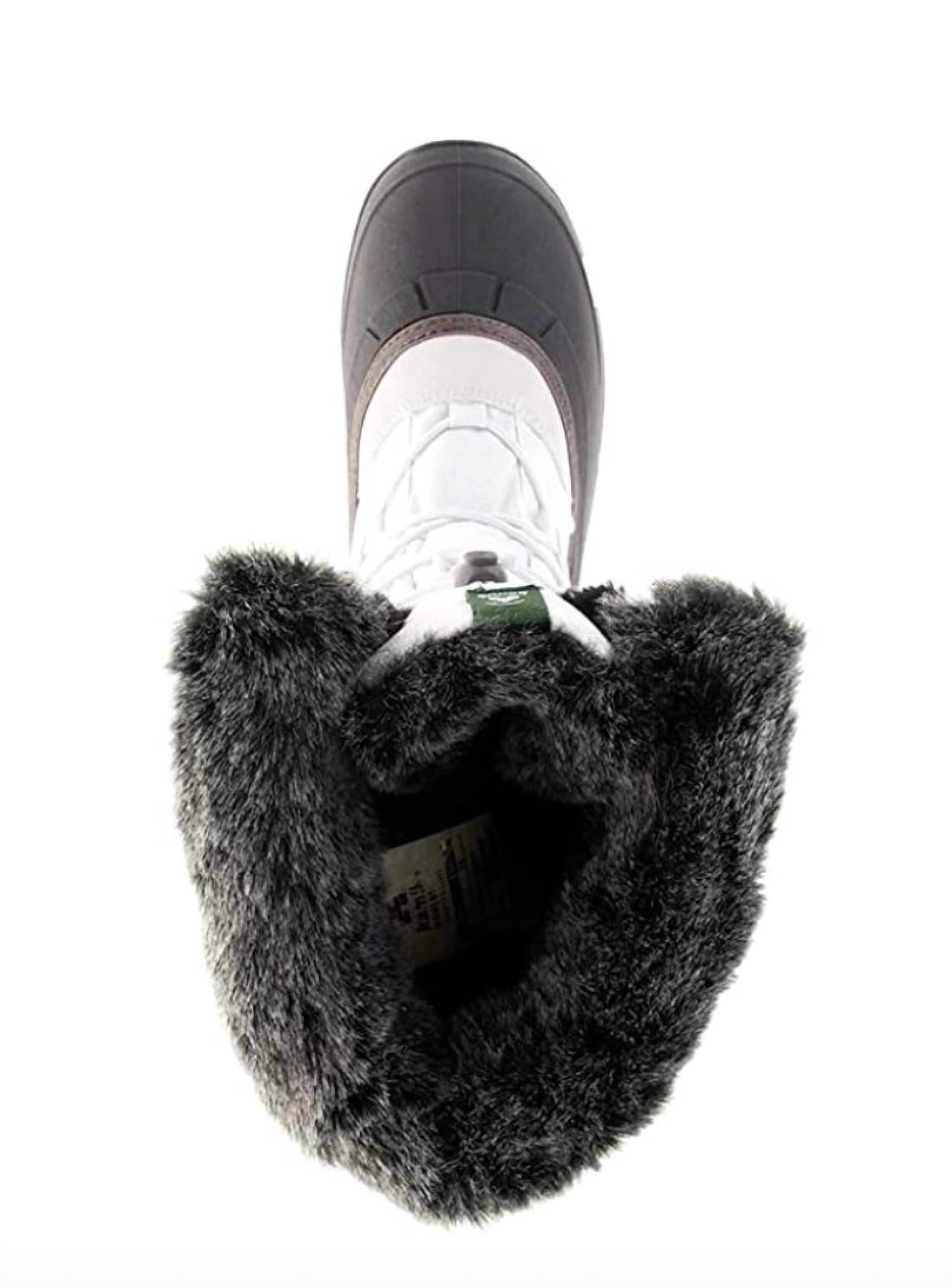 Kamik - Women's Momentum2 Pull On Rounded Toe Waterproof Fur Trim Ankle Snow Boots