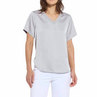 Lysse - Women's Sonja V Neck Mix Media Top