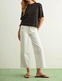 Miou Muse - Stripe Cotton Linen Top