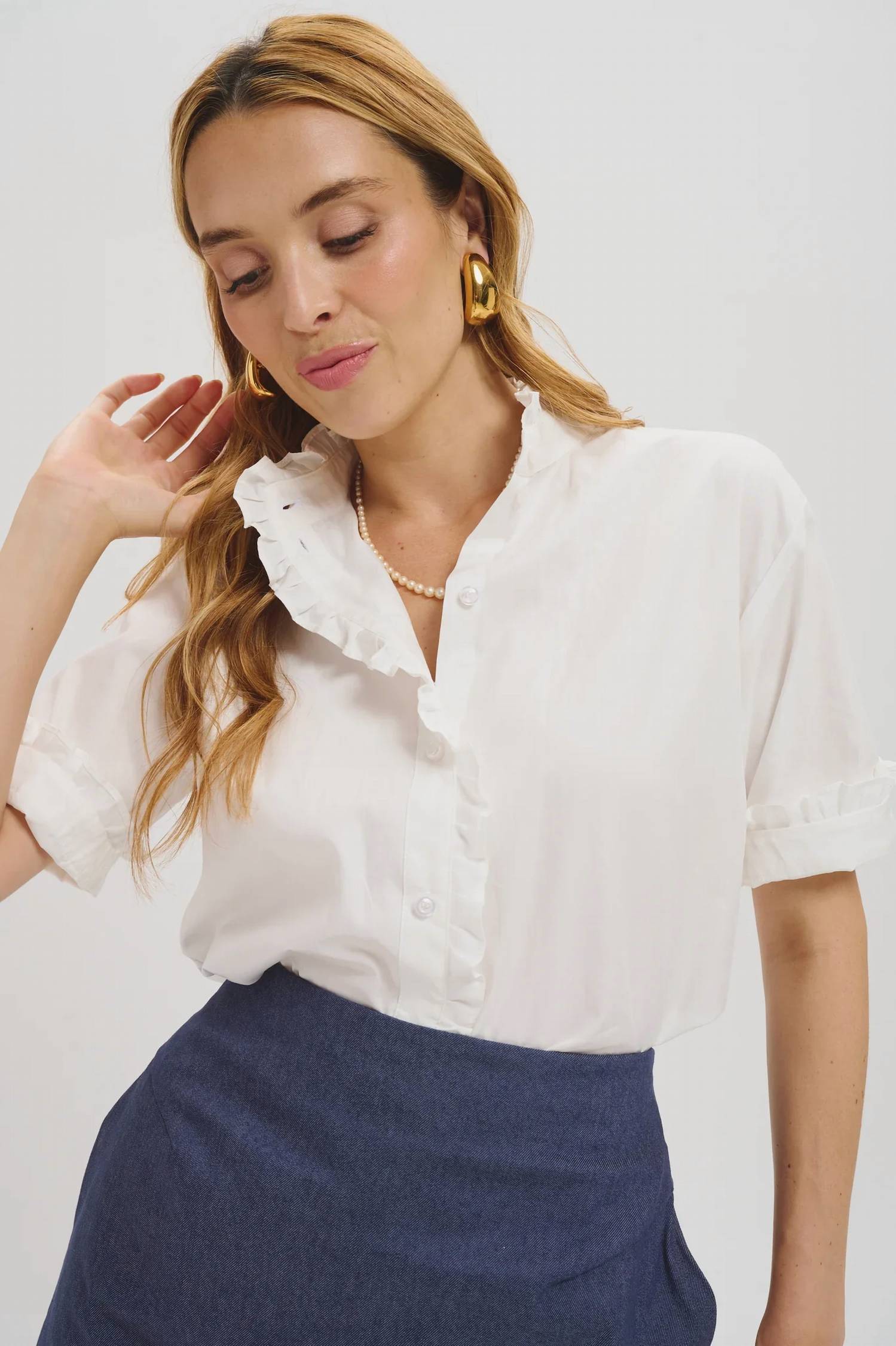 Lele De Baltzac - Albane Short Sleeve Blouse