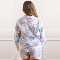 8 Oak Lane - Hydrangea Pj Set With Shorts & Long Sleeve Top