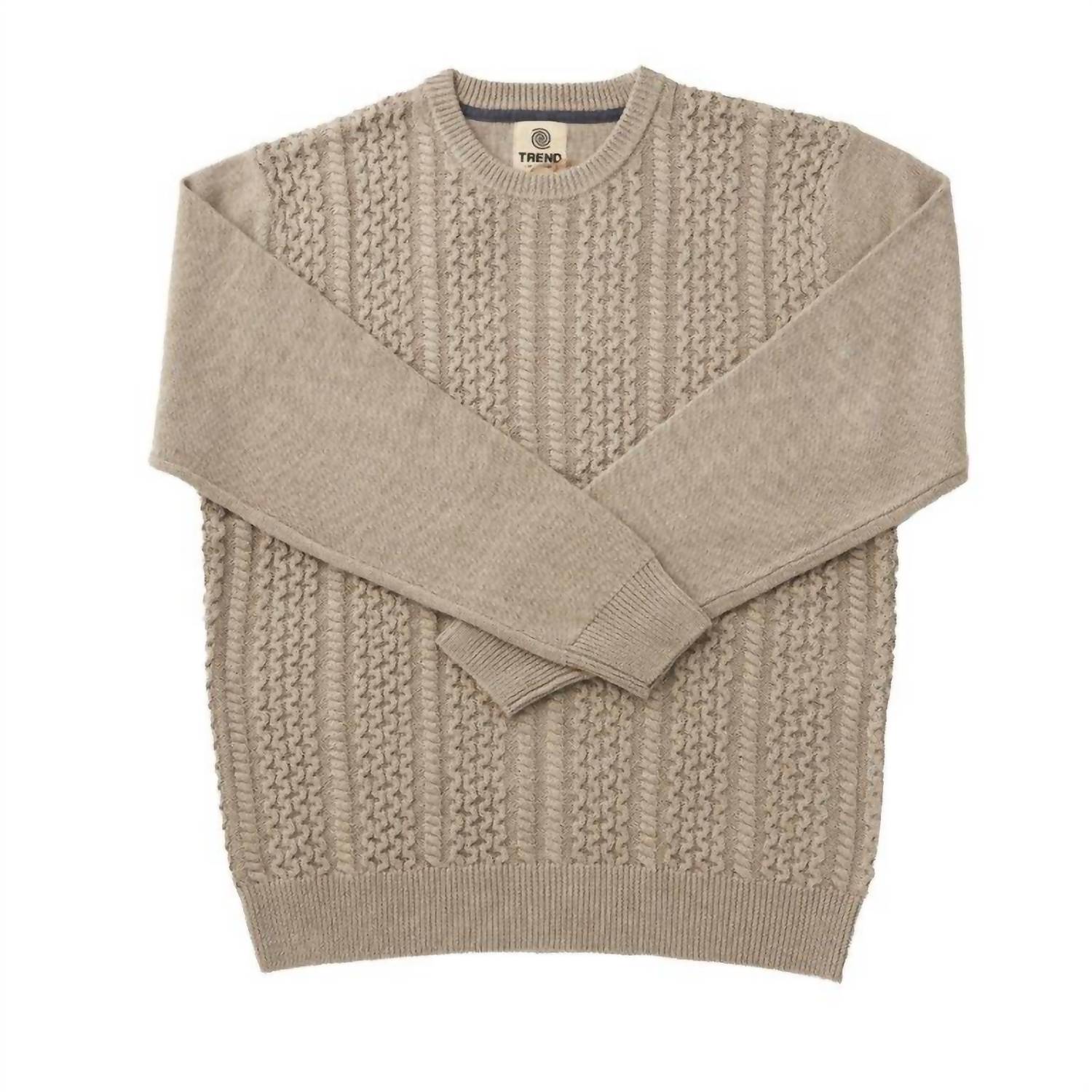 F/X Fusion - Men's Trend Novelty Cable Crew Sweater