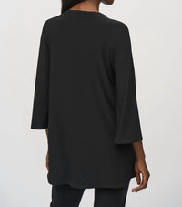 Joseph Ribkoff - Chic Zipper V-neck Top