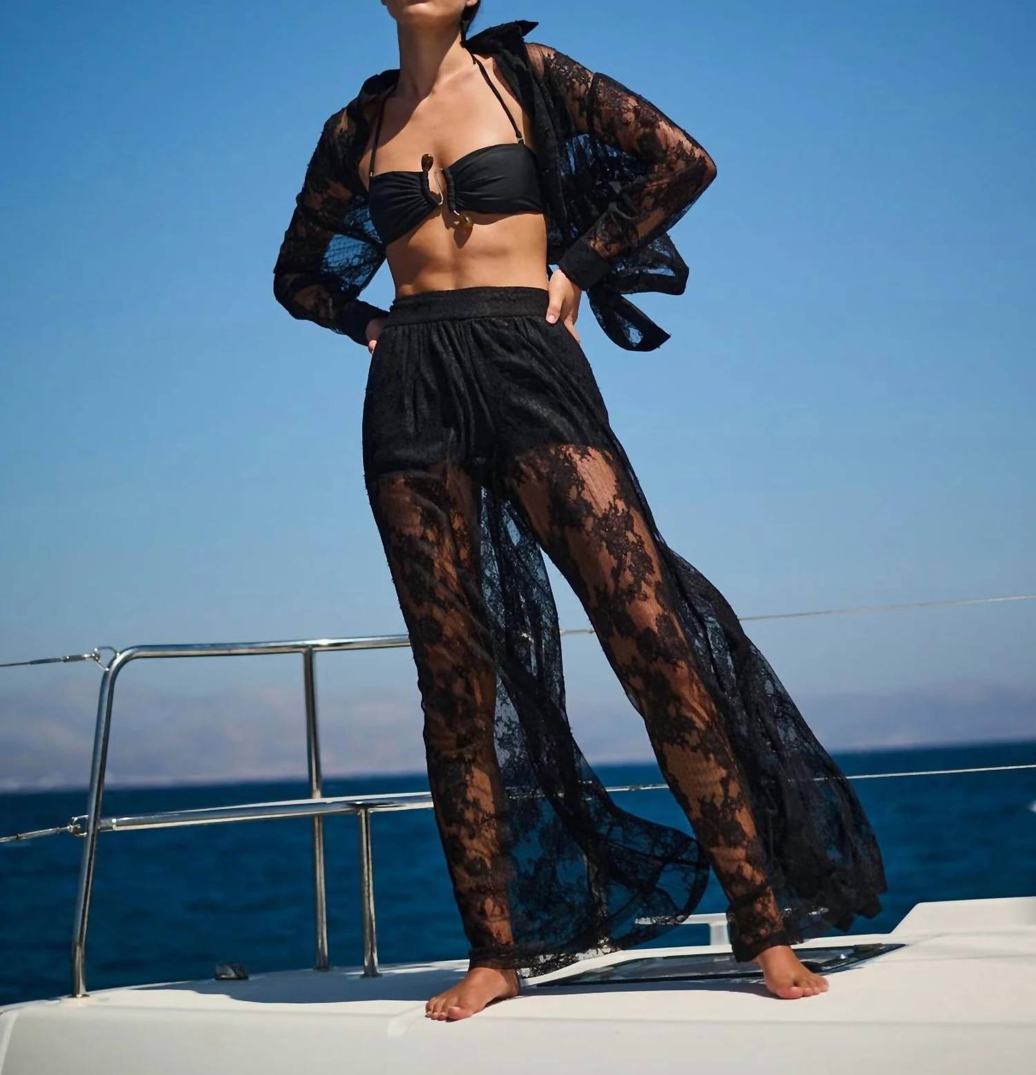 Bardot - Aleida Oversized Lace Shirt