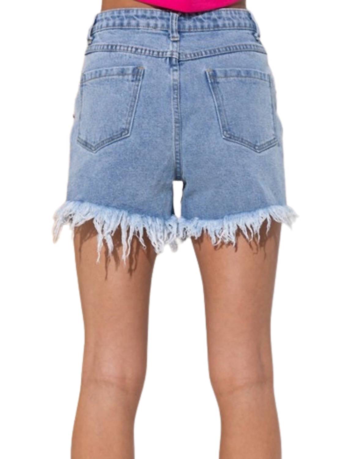 Blue B - Remy Rhinestone Denim Short