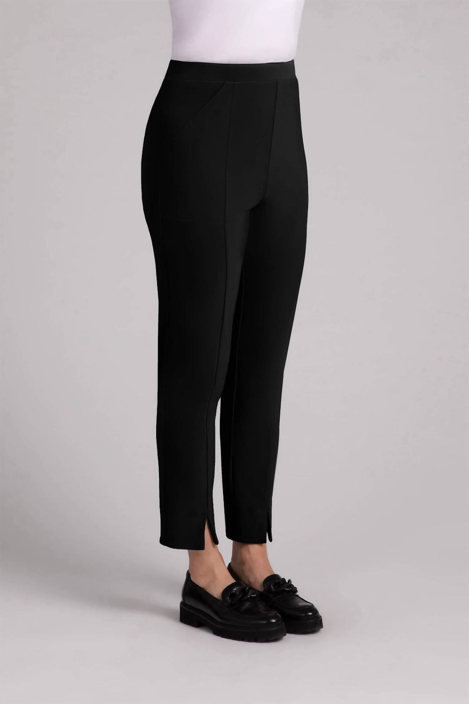 Sympli Hepburn Ankle Pant in black 1 - women's pants - alternate view