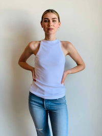 Stateside - 2x1 Rib High-neck Tank Top