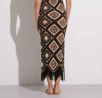 Elan - Multi Color Crochet Maxi Dress