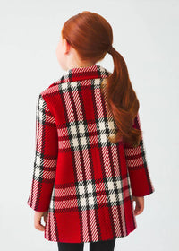 Abel & Lula - Long Sleeve Plaid Coat