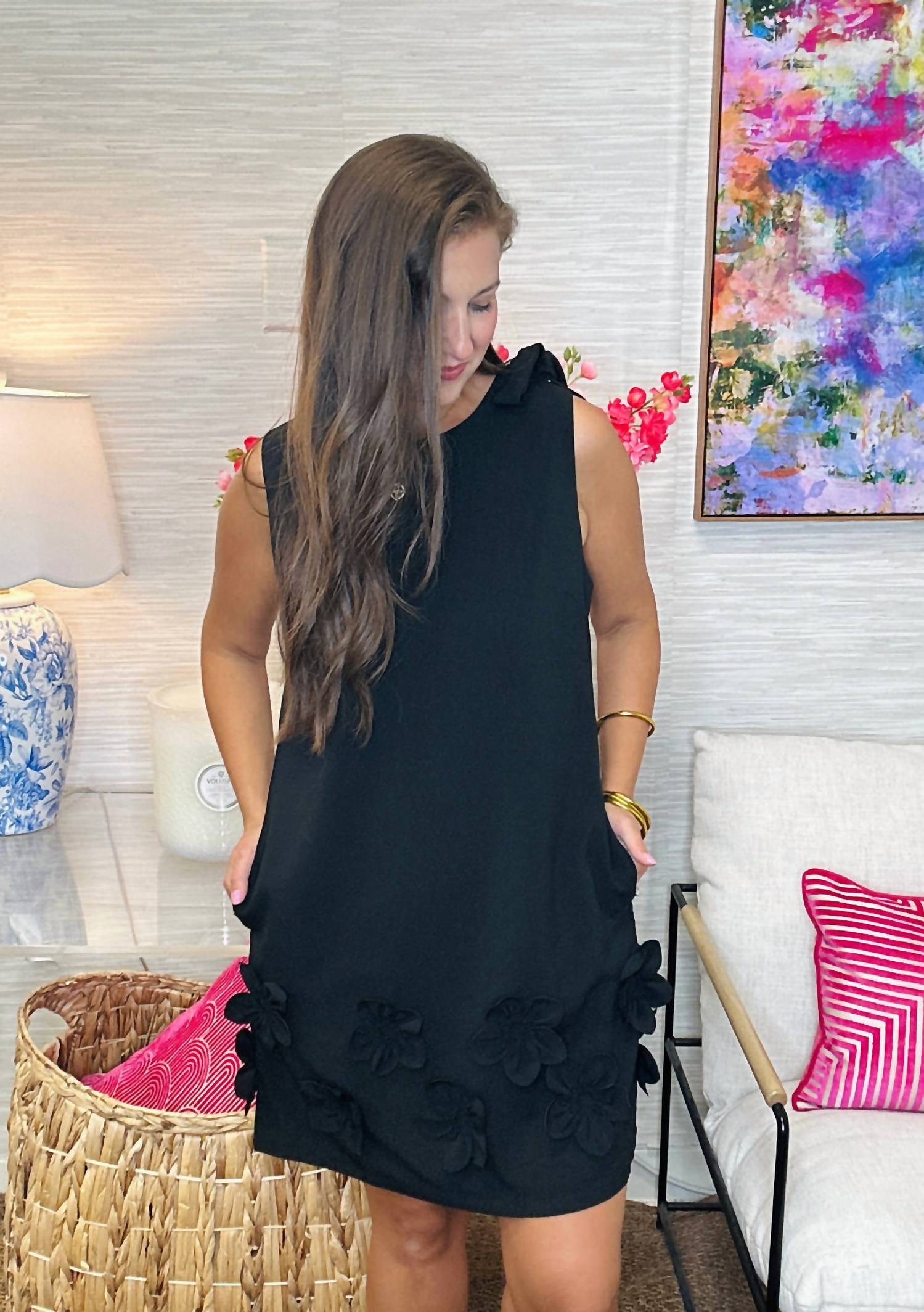Thml - Sleeveless Floral Detail Dress