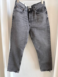 Agolde - Women's Riley High Rise Straight Crop Jeans