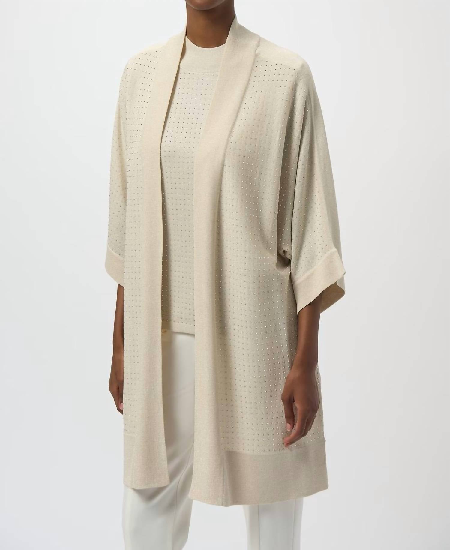Joseph Ribkoff - Embellished Casual Kimono Cardigan