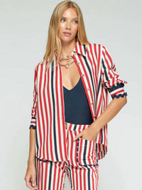 Vilagallo - Striped Shirt With Wavy Cuffs