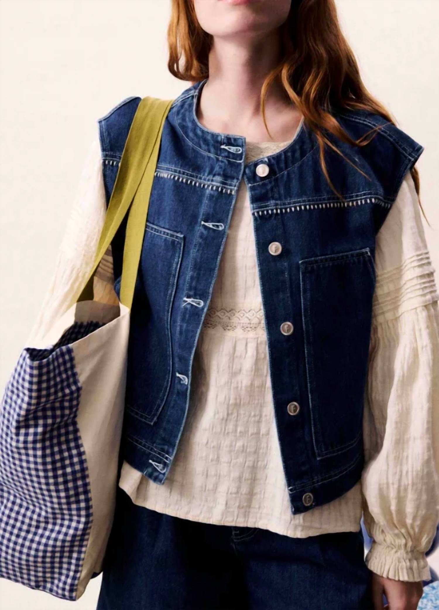 Frnch - Women's Victory Denim Vest