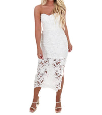 Lena - Flatter Me Floral Lace Midi Dress