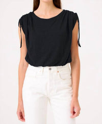 Goldie - Crop With Ruched Shoulder Top