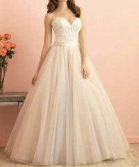 Allure Romance - Strapless Tulle A Line Dress